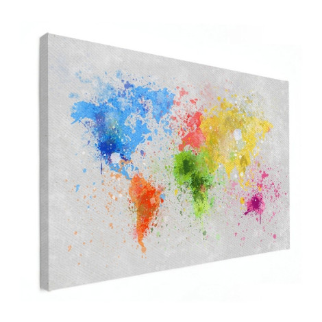 Gekleurde inkt splash canvas